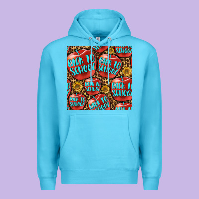 Back To School With Apple Seamless Pattern Premium Hoodie Designed By Bundleandbundleshop
