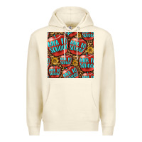 Sandshell back to school with apple seamless pattern Premium Hoodie - BundleAndBundleShop