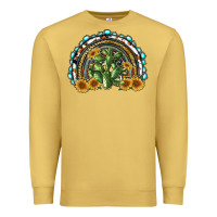 Antique Gold western rainbow with cactus Premium Sweatshirt - RanaPortraitStore