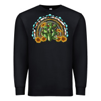 Black western rainbow with cactus Premium Sweatshirt - RanaPortraitStore