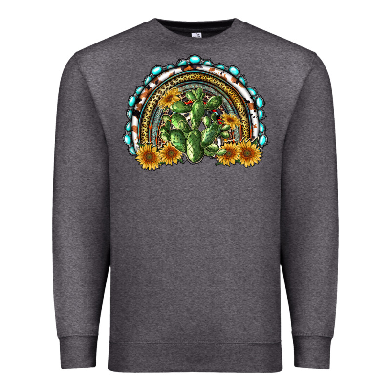 Western Rainbow With Cactus Premium Sweatshirt by RanaPortraitStore | Teevron