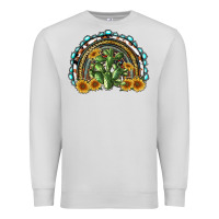 Dove Grey western rainbow with cactus Premium Sweatshirt - RanaPortraitStore