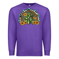 Purple western rainbow with cactus Premium Sweatshirt - RanaPortraitStore