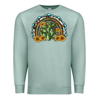 Seafoam western rainbow with cactus Premium Sweatshirt - RanaPortraitStore