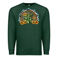 Sports Green western rainbow with cactus Premium Sweatshirt - RanaPortraitStore
