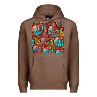 Chestnut back to school with apple seamless pattern Premium Hoodie - BundleAndBundleShop