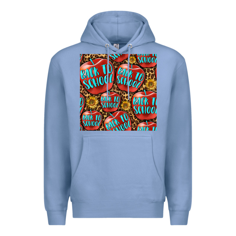 Back To School With Apple Seamless Pattern Premium Hoodie by BundleAndBundleShop | Teevron