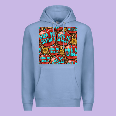 Back To School With Apple Seamless Pattern Premium Hoodie Designed By Bundleandbundleshop