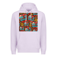 Lilac back to school with apple seamless pattern Premium Hoodie - BundleAndBundleShop