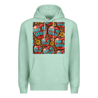Seafoam back to school with apple seamless pattern Premium Hoodie - BundleAndBundleShop