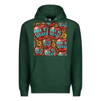 Sports Green back to school with apple seamless pattern Premium Hoodie - BundleAndBundleShop