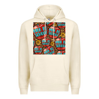 Tofu back to school with apple seamless pattern Premium Hoodie - BundleAndBundleShop