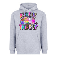 Heather Grey back that thing up Heavyweight Hoodie - Zillion Design Studio