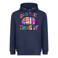 Navy back that thing up Heavyweight Hoodie - Zillion Design Studio