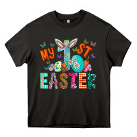 Asphalt My 1st Easter Heavy Core Tee - CowhideDigitalArt