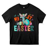 Black My 1st Easter Heavy Core Tee - CowhideDigitalArt