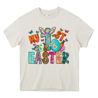 Cream My 1st Easter Heavy Core Tee - CowhideDigitalArt
