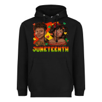 Black juneteenth with afro black kids Heavyweight Hoodie - texasbilliewilder