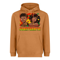 Meerkat juneteenth with afro black kids Heavyweight Hoodie - texasbilliewilder
