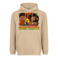 Mushroom juneteenth with afro black kids Heavyweight Hoodie - texasbilliewilder