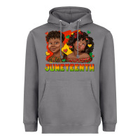 Storm juneteenth with afro black kids Heavyweight Hoodie - texasbilliewilder