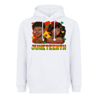White juneteenth with afro black kids Heavyweight Hoodie - texasbilliewilder
