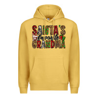 Antique Gold santa's favorite grandma Premium Hoodie - Jasminsmagicworld