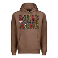 Chestnut santa's favorite grandma Premium Hoodie - Jasminsmagicworld