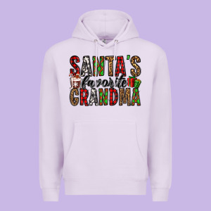 Santa's Favorite Grandma Premium Hoodie Designed By Jasminsmagicworld