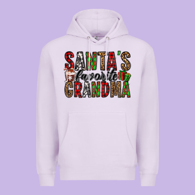 Santa's Favorite Grandma Premium Hoodie Designed By Jasminsmagicworld