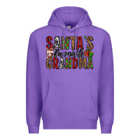 Purple santa's favorite grandma Premium Hoodie - Jasminsmagicworld