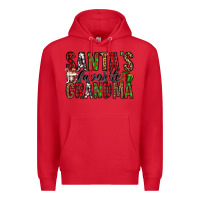 Red santa's favorite grandma Premium Hoodie - Jasminsmagicworld
