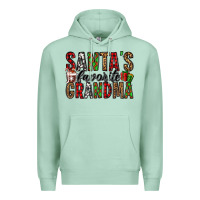 Seafoam santa's favorite grandma Premium Hoodie - Jasminsmagicworld
