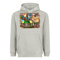 Moon Dust happy easter rooster chicken and chick Heavyweight Hoodie - RanaPortraitStore