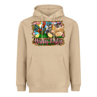 Mushroom happy easter rooster chicken and chick Heavyweight Hoodie - RanaPortraitStore
