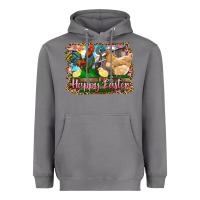 Storm happy easter rooster chicken and chick Heavyweight Hoodie - RanaPortraitStore