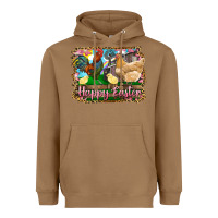 Toasted Coconut happy easter rooster chicken and chick Heavyweight Hoodie - RanaPortraitStore