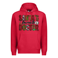 Cardinal santa's favorite doctor Premium Hoodie - Jasminsmagicworld