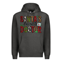Charcoal Heather santa's favorite doctor Premium Hoodie - Jasminsmagicworld