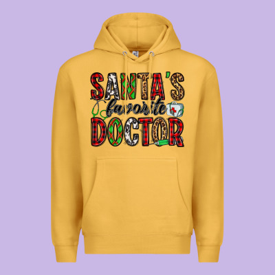 Santa's Favorite Doctor Premium Hoodie Designed By Jasminsmagicworld