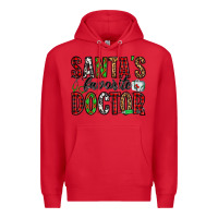 Red santa's favorite doctor Premium Hoodie - Jasminsmagicworld