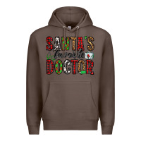 Coffee santa's favorite doctor Premium Hoodie - Jasminsmagicworld