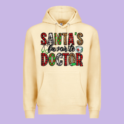 Santa's Favorite Doctor Premium Hoodie Designed By Jasminsmagicworld