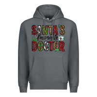 Rock santa's favorite doctor Premium Hoodie - Jasminsmagicworld