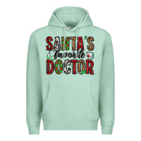 Seafoam santa's favorite doctor Premium Hoodie - Jasminsmagicworld