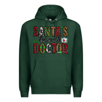 Sports Green santa's favorite doctor Premium Hoodie - Jasminsmagicworld