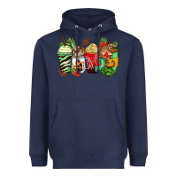Navy tiger coffee cups Heavyweight Hoodie - Zillion Design Studio