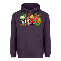 Plum tiger coffee cups Heavyweight Hoodie - Zillion Design Studio