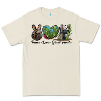 Bone Peace Love Giant Panda Premium Tee - LillyAllenDesigns
