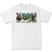 White Peace Love Giant Panda Premium Tee - LillyAllenDesigns